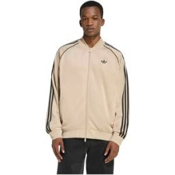 Adidas Originals Sweat-shirt à Zip Sst Adicolor Classics Loose Stone Khaki / Black M Homme