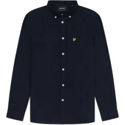 Lyle & Scott Chemise à Manches Longues Plain Oxford Dark Navy XS Homme
