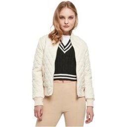 Urban Classics Veste Matelassée Diamond Quilt Nylon White Sand XS Femme