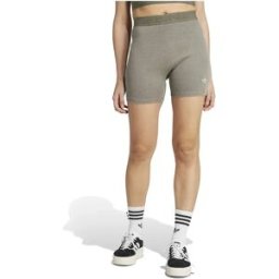 Adidas Originals Short Essentials Rib Washed Silver Pebble S Femme