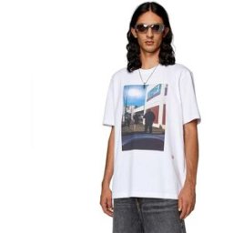 Diesel T-shirt à Manches Courtes Just L9 White XL Homme