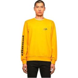 Diesel Sweat-shirt Girk K14 Golden / Yellow L Homme