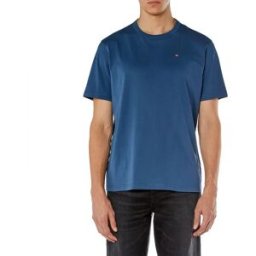 Diesel T-shirt à Manches Courtes T Adjust Microdiv Ensign Blue M Homme,Femme