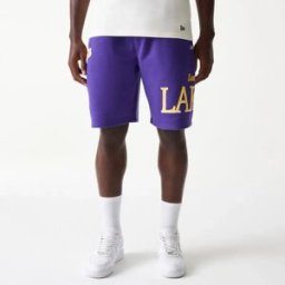 New Era Short Nba Los Angeles Lakers Team Purple S Homme
