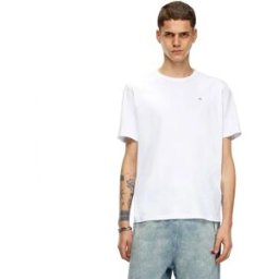 Diesel T-shirt à Manches Courtes T Adjust Microdiv Bright White M Homme,Femme