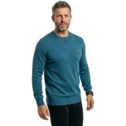 Lyle & Scott Pull Kn2110vc Deep Water XL Homme