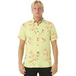 Rip Curl Chemise à Manches Courtes Fun Times Lime Wash S Homme