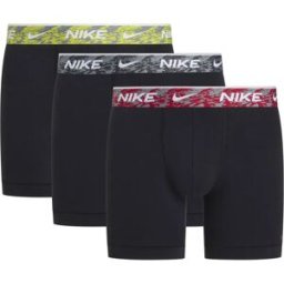 Nike Boxers Eday Brief 3 Unités Black / Gym Red / Anthracite / Bright Crimson S Homme