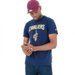 New Era T-shirt à Manches Courtes Nba Regular Celvand Cavaliers Dk Blue M Homme