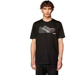 Diesel T-shirt à Manches Courtes Just Black Black Black S Homme