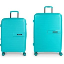 Gabol Valise à Roulettes Steady Spinner Expandable 157l 2 Unités Turquoise One Size unisex