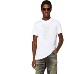 Diesel T-shirt à Manches Courtes Diegor K68 Bright White S Homme