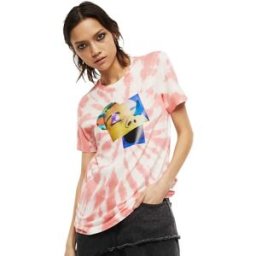 Diesel T-shirt à Manches Courtes Sily S4 Denim 2XS Femme