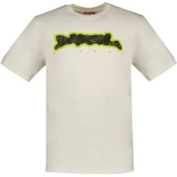 Diesel T-shirt à Manches Courtes Just N16 Off White M Homme