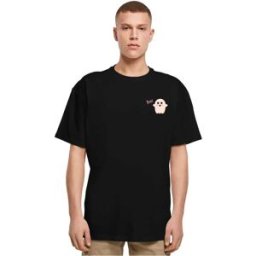 Mc Clothes T-shirt à Manches Courtes Halloween Boo Ghost Black M Homme