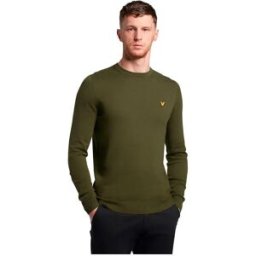 Lyle & Scott Sweat-shirt Cotton Merino Olive L Homme