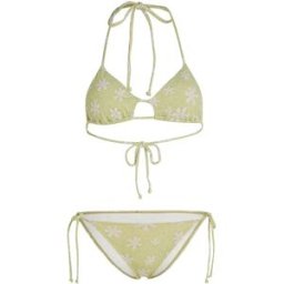 O´neill Bikini Beach Vintage Madrid Maracas Green Daisyline 36 Femme