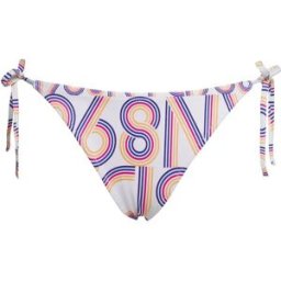 Calvin Klein Bas De Bikini Cheeky String Womens Intense Power Typo White S Femme