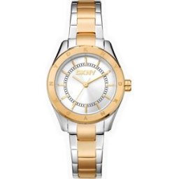 Dkny Montre Pour Femme Chambers Sport 30 Mm Silver Grey / Yellow Gold / Silver Grey / Mineral One Size Femme
