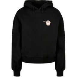 Mc Clothes Sweat à Capuche Halloween Boo Ghost Black XS Femme