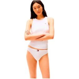 Tommy Hilfiger String Uw0uw05641 3 Unités White / Light Pink / Sweet Blue L Femme