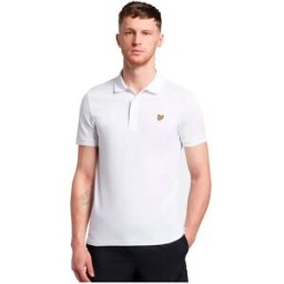 Lyle & Scott Polo à Manches Courtes Plain White S Homme