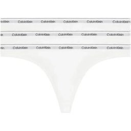 Calvin Klein String 000qd5209e 3 Unités White / White / White M Femme