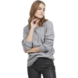 Vila Pull Ril Medium Grey Melange L Femme
