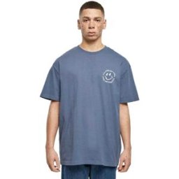 Mc Clothes T-shirt à Manches Courtes Halloween Haunted And Happy Vintage Blue L Homme
