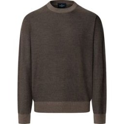 Hackett Pull Honeycomb Stitch Walnut Brown L Homme