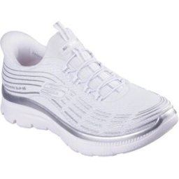 Skechers Baskets Sans Lacets Summits Plus Soft Luster White Mesh / Silver Trim EU 39 Femme