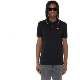 Diesel Polo à Manches Courtes Smith Black Black Black L Homme