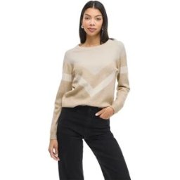 Vila Pull Ril Natural Melange / Detail Super Light Natural Melange S Femme