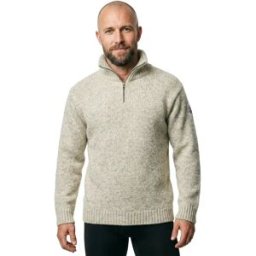 Devold Of Norway Pull Nansen Wool Zip Neck Grey Melange 2XL Homme,Femme