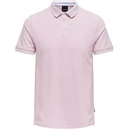 Only & Sons Polo à Manches Courtes Fletcher Zephyr / Detail Melange XS Homme