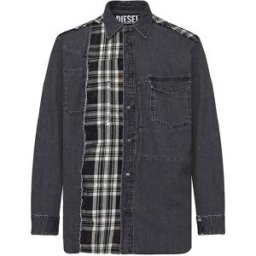 Diesel Chemise à Manches Longues Finly Blue S Homme