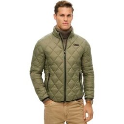 Superdry Veste Diamond Quilt Fuji Lite Dusty Olive Green S Homme