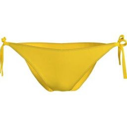 Calvin Klein Bas De Bikini String Tie Side Hazard Yellow L Femme