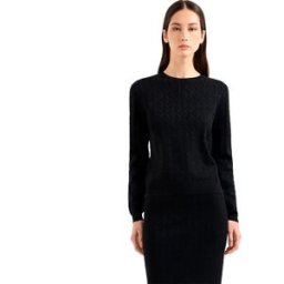 Giorgio Armani Exchange Pull Xw000910_af10352 Black Logo Allover S Femme