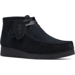 Clarks Shoes Chaussures Bateau Wallabee Evo Bt Black Suede EU 39 1/2 Femme