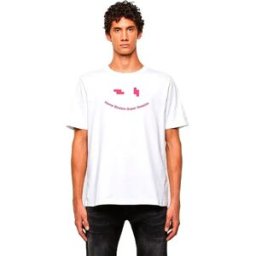 Diesel T-shirt à Manches Courtes Just N43 White M Homme
