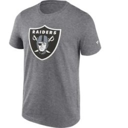 Fanatics T-shirt à Manches Courtes Las Vegas Raiders Primary Logo Graphic Geo Sport Gray Heather M Homme