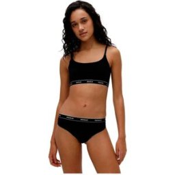 Hugo String Stripe 3 Unités Black XL Femme
