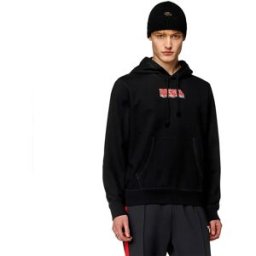 Diesel Sweat à Capuche Ginn K37 Black Black Black XL Homme