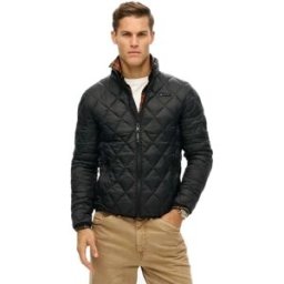 Superdry Veste Diamond Quilt Fuji Lite Jet Black XL Homme