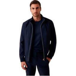 Guess Blouson Bomber Stretch Packable Smart Blue L Homme