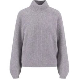 Fynch Hatton Pull à Col Roulé 25107459 Alloy Grey M Femme