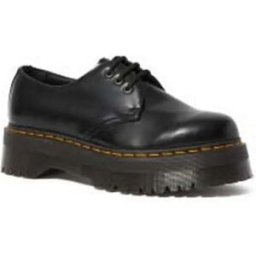 DR MARTENS Chaussures 1461 Quad 3-eye Polished Smooth Black EU 40 Homme,Femme