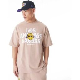 New Era T-shirt à Manches Courtes Nba Cf Grphc Oversized La Lakers Med Beige XL Homme