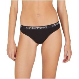 Giorgio Armani Emporio Armani String Ew000402_af13033 2 Unités Black / Black XL Femme